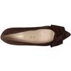 GABOR 301402 BOW COURT SHOE - BROWN SUEDE